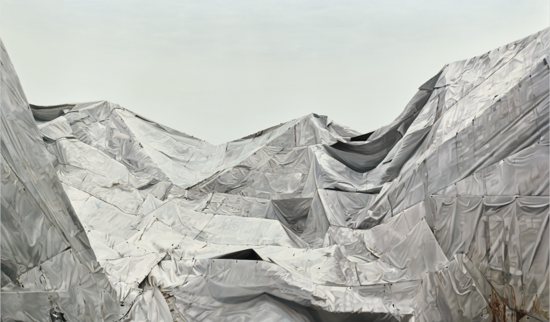 儂那．凱西亞 Nona GARCIA<br />《偶然的地景》Involuntary Landscape 2019<br />油彩畫布 Oil on canvas paper<br />137 x 228.6 cm