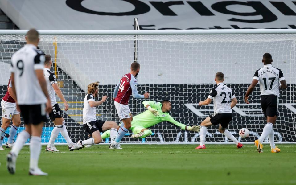 Conor Hourihane of Aston Villa scores to make it 0-2 - Tom Jenkins/ NMC Pool