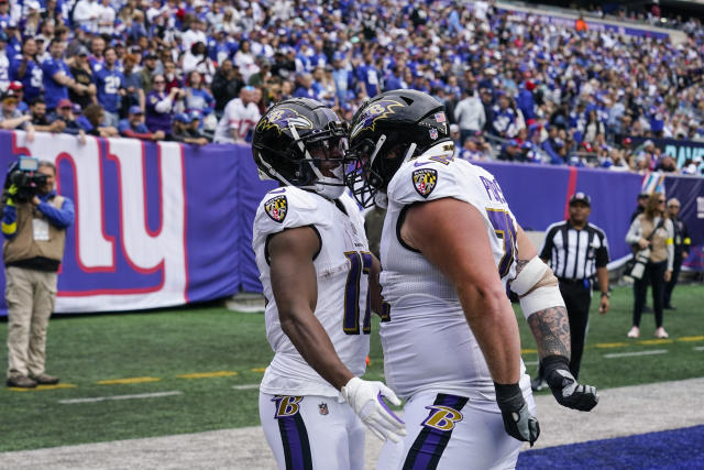 Giants vs. Ravens score, takeaways: New York rallies from late 10-point  hole to upset Baltimore, go to 5-1 