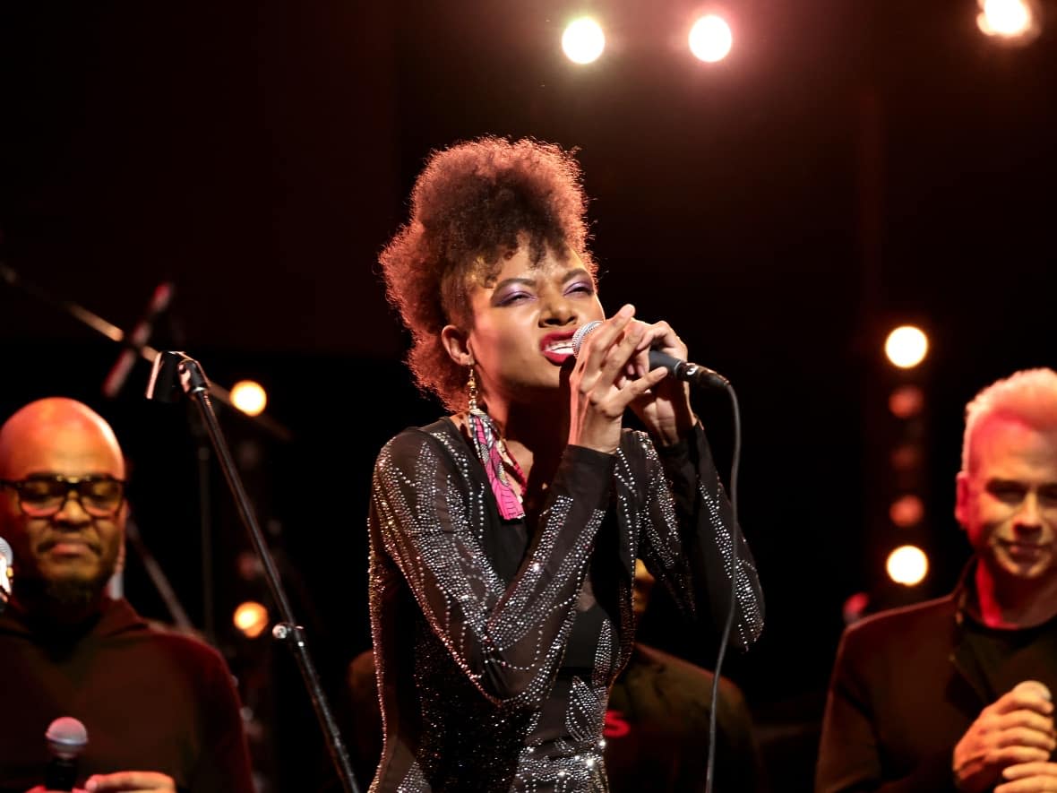 Montreal-born singer Allison Russell, pictured in March in New York City, performed at Pop Montreal festival and spoke about the Quebec election campaign. (Jamie McCarthy/Getty Images - image credit)