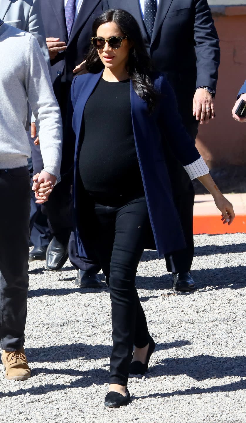 2019: Meghan Markle (pregnant with Archie Harrison Mountbatten-Windsor)