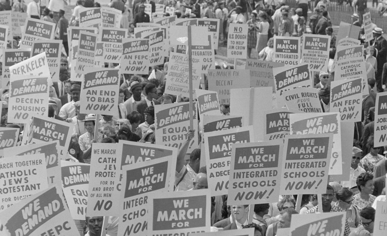<span class="caption">March on Washington for Jobs and Freedom, Washington DC, 28 August 1963. GettyImages</span>