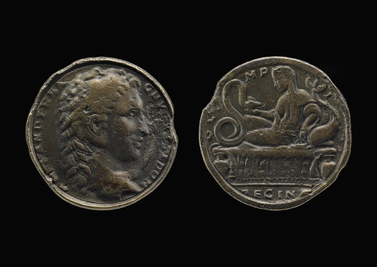 Coin showing early allegations for Alexander’s divine origin (Trustees of the British Museum)