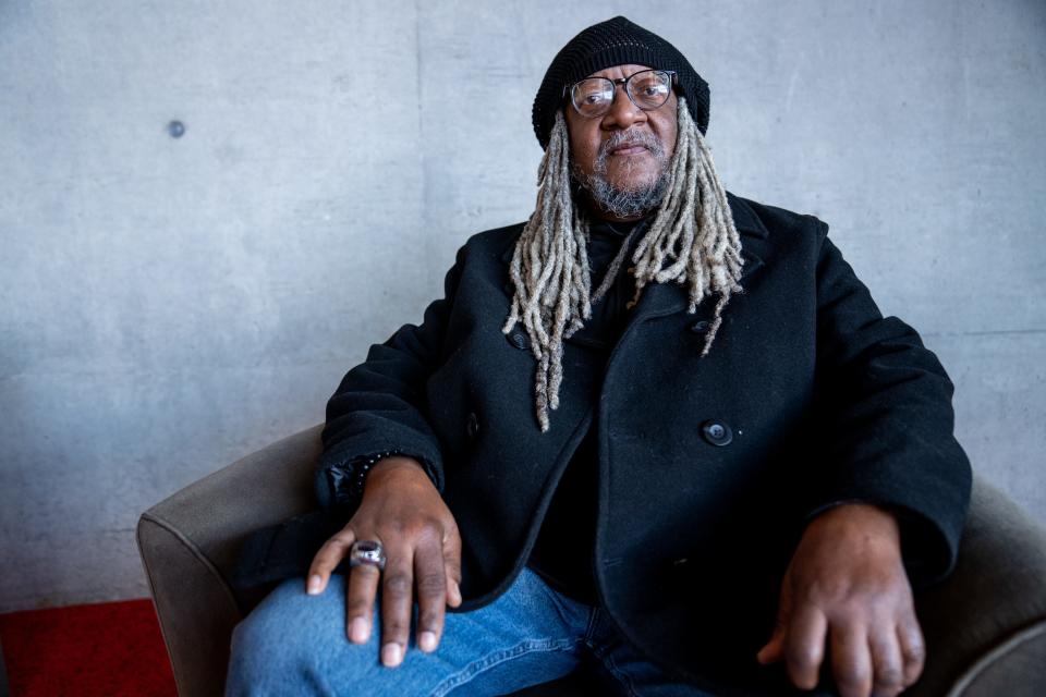 Floyd Galloway, former president of the East Valley NAACP, poses for a portrait at the Tempe Center for The Arts in Tempe on Feb. 9, 2024.