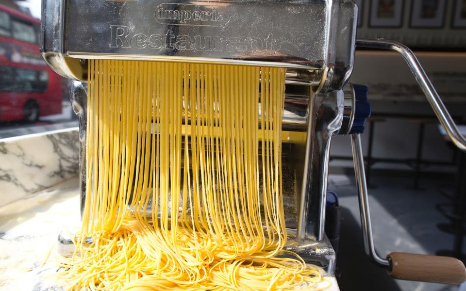 The Imperia pasta machine in action - Jeff Gilbert