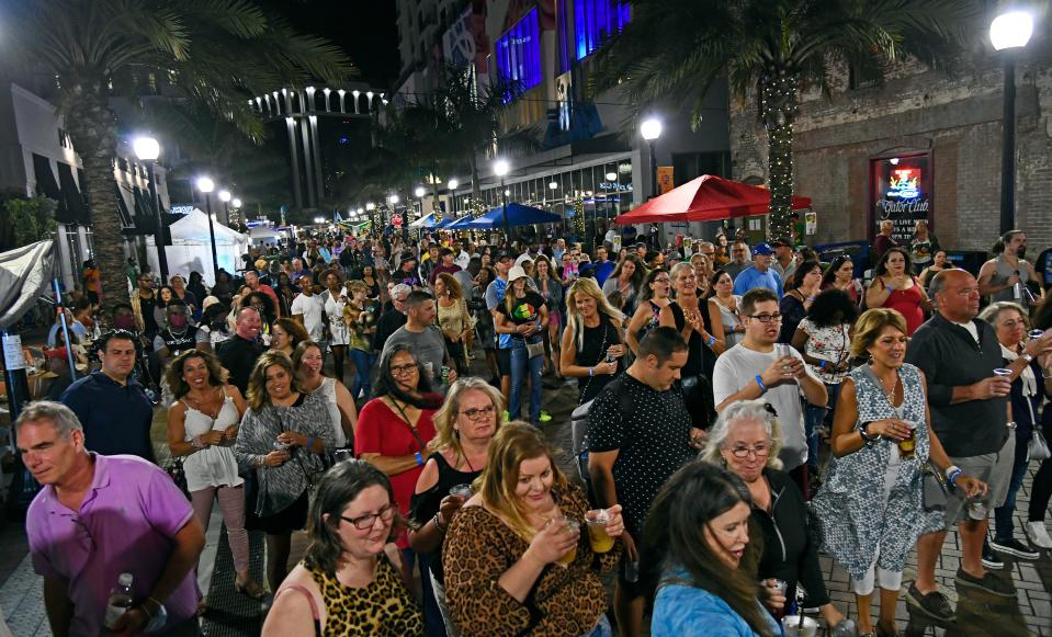 Osfest reggae block party, pictured here in 2022, returns to downtown Sarasota on Friday.
