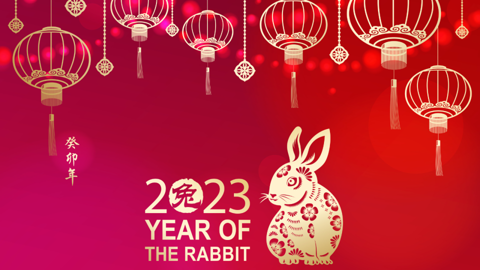 The animal of the 2023 Lunar New Year is the rabbit.