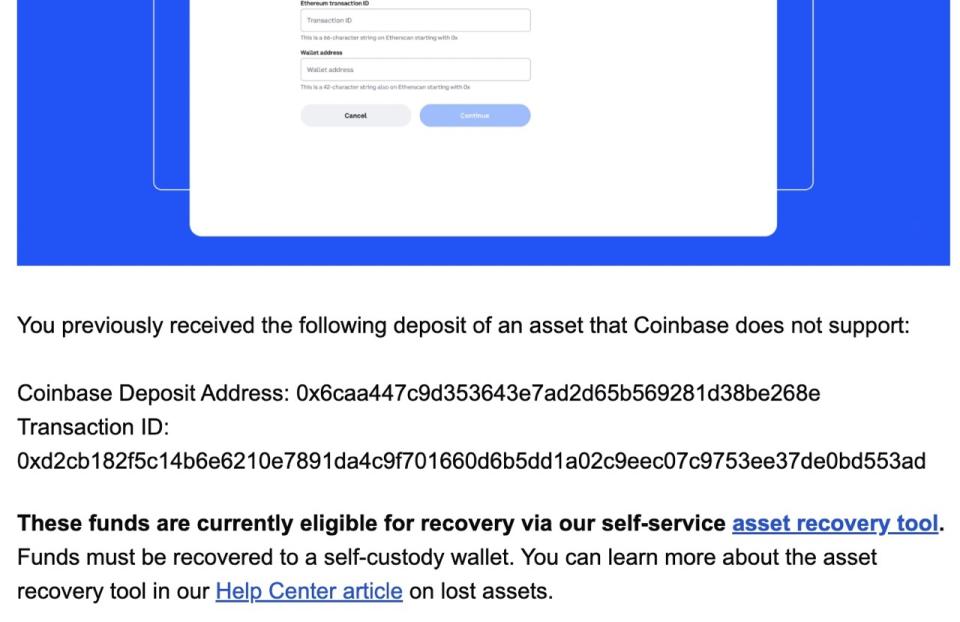 Coinbase’s asset restoration instrument simply saved my bacon