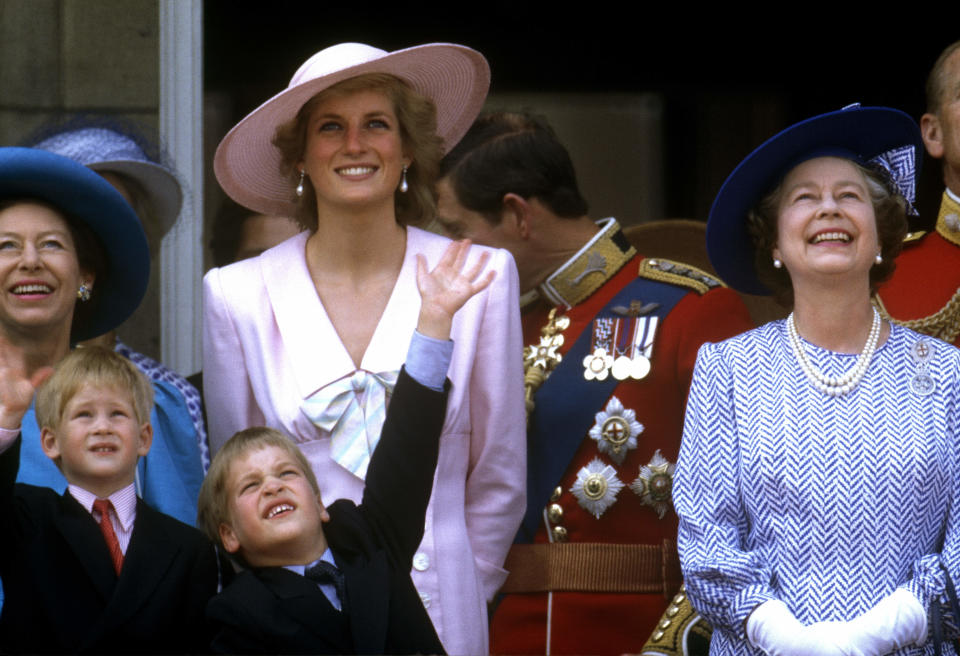 Queen brooch Buckingham Palace Trooping the Colour 