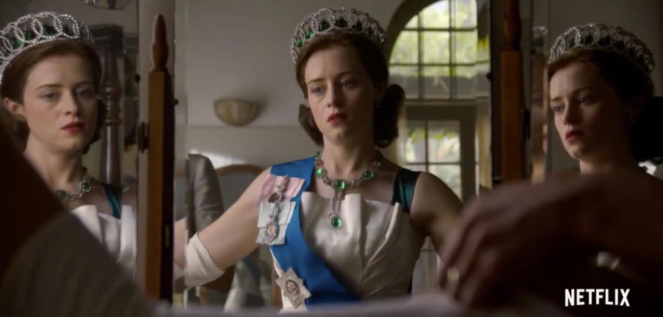 The Queen needs to face modern change head on in this season of The Crown. Source: Netflix