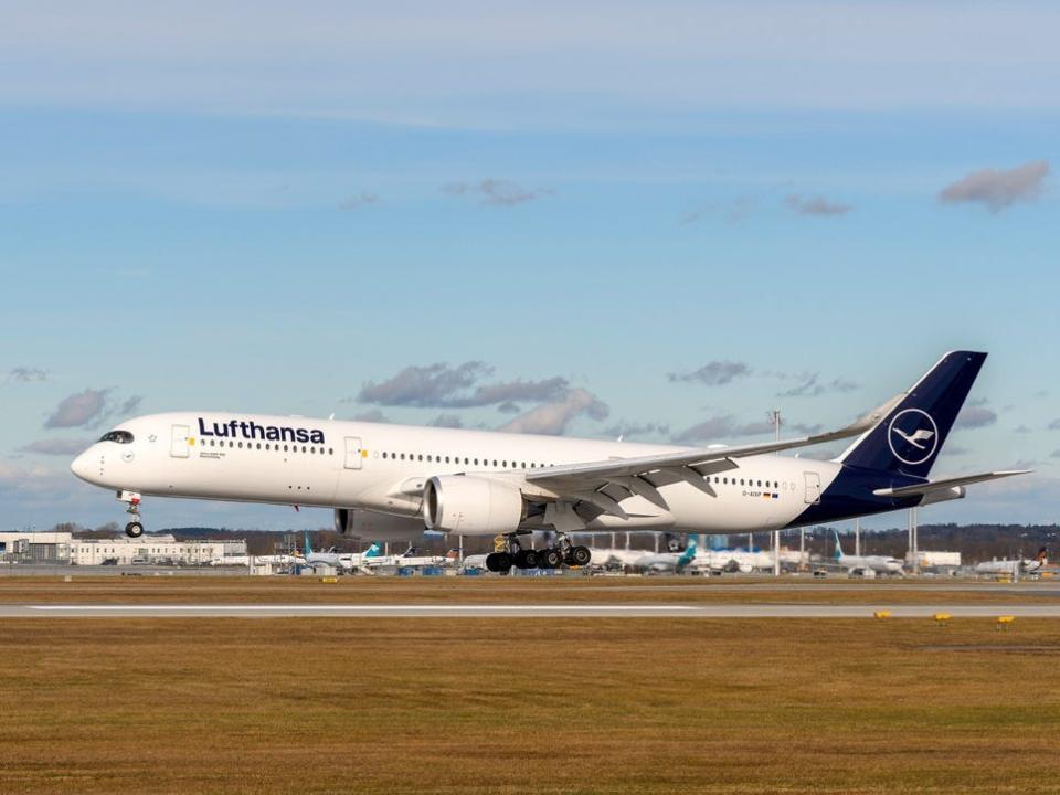 Lufthansa aircraft.