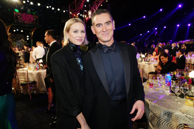 <p>Actors <strong>Naomi Watts</strong> and <strong>Billy Crudup</strong> tied the knot in a New York City courthouse ceremony in June. "Hitched!" Watts <a href="https://www.instagram.com/p/CtUreSjPa1g/?utm_source=ig_embed&ig_rid=c51c4bd7-25c4-4a7a-9e52-39eebc93b1c2" rel="nofollow noopener" target="_blank" data-ylk="slk:wrote on Instagram;elm:context_link;itc:0;sec:content-canvas" class="link ">wrote on Instagram</a>. </p><p>The <em>Watcher </em>actress was rumored to begin dating Crudup when they filmed the short-lived <a href="https://parade.com/1015716/samuelmurrian/best-movies-on-netflix/" rel="nofollow noopener" target="_blank" data-ylk="slk:Netflix;elm:context_link;itc:0;sec:content-canvas" class="link ">Netflix</a> show <em>Gypsy </em>together in 2017. She made their relationship Instagram official a year later, <a href="https://www.instagram.com/p/Copj6QdL9NA/?hl=en" rel="nofollow noopener" target="_blank" data-ylk="slk:with a selfie;elm:context_link;itc:0;sec:content-canvas" class="link ">with a selfie</a> captioned, "My darling ♥️."</p><p><strong>Related: <a href="https://parade.com/1324474/paulettecohn/the-morning-show-season-3/" rel="nofollow noopener" target="_blank" data-ylk="slk:Everything to Know About The Morning Show Season 3;elm:context_link;itc:0;sec:content-canvas" class="link ">Everything to Know About <em>The Morning Show </em>Season 3</a></strong></p>