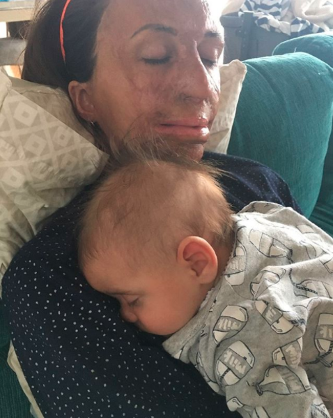 Turia Pitt welcomed a baby boy in December. Photo: Instagram/Turia Pitt