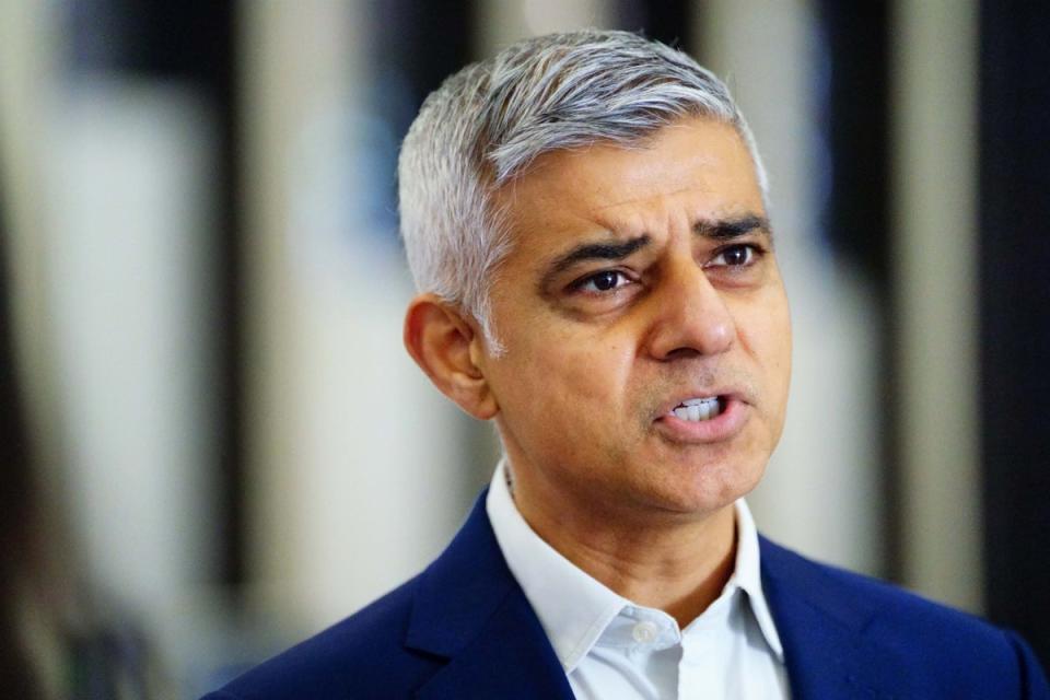 London mayor Sadiq Khan (PA Wire)