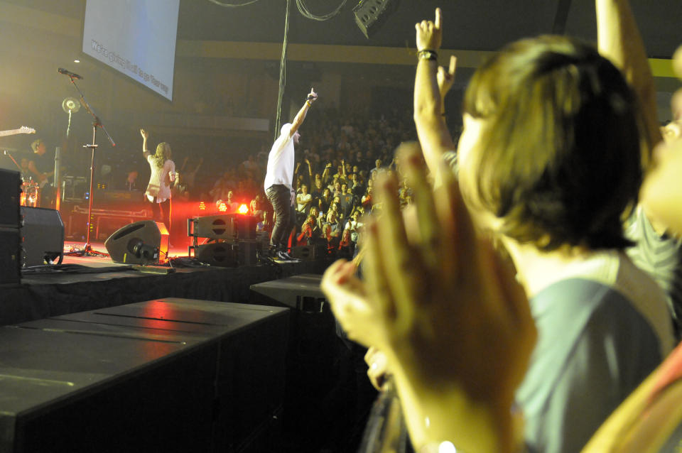 Hillsong United performs at Allen Arena, Lipscomb University on August 18, 2011 in Nashville, Tennessee. (Photo: Beth Gwinn via Getty Images)