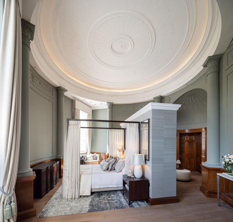 The principal bedroom sits under a 17-foot dome (Handout)