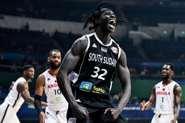 <p>SHERWIN VARDELEON/AFP via Getty</p> South Sudan's Wenyen Gabriel