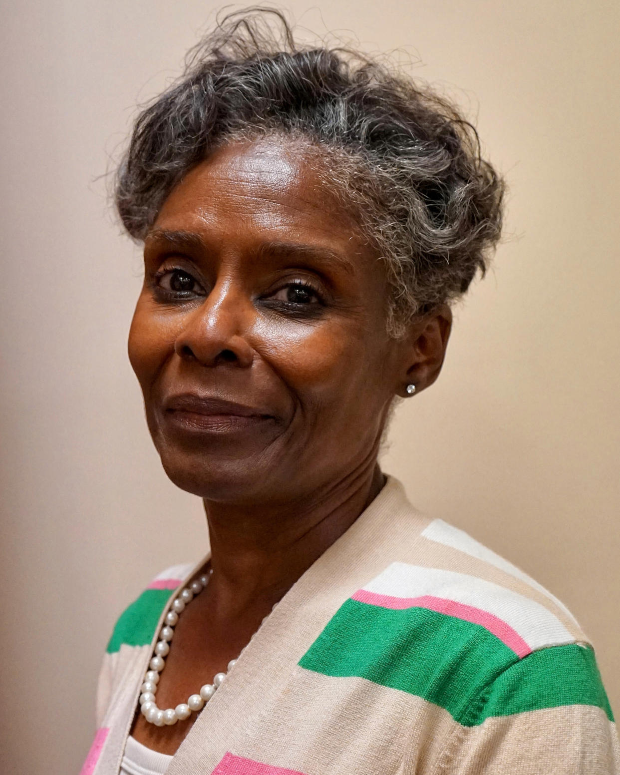 Mayor Sharon D. Gipson at a City Council meeting in Holly Springs, Miss. on Aug. 1, 2023. (Vanessa Charlot for NBC News           )