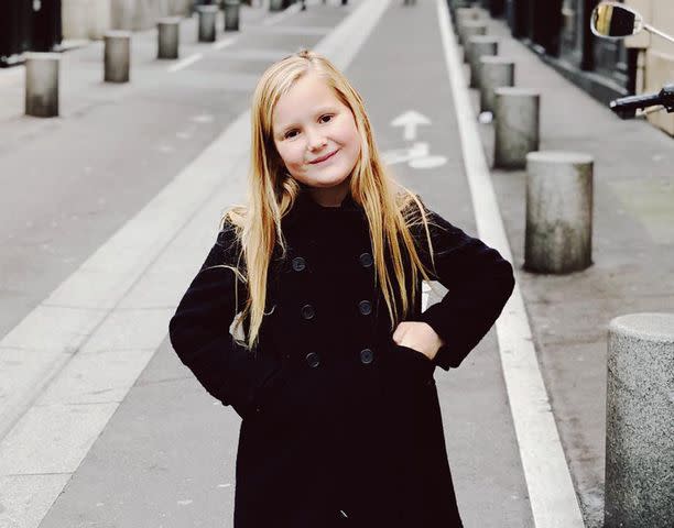 Jessica Capshaw Instagram Jessica Capshaw daughter's Eve Augusta Gavigan poses for a picture outdoors.