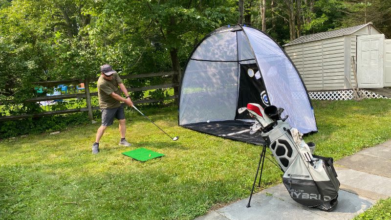 Practicing with the Putting4Par Golf Net