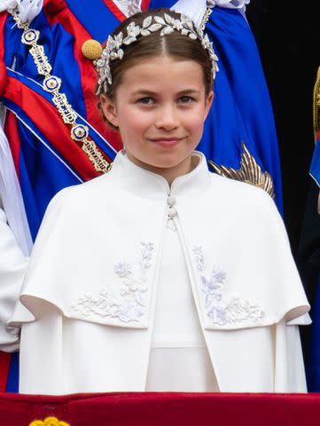 Samir Hussein/WireImage Princess Charlotte at the coronation of King Charles