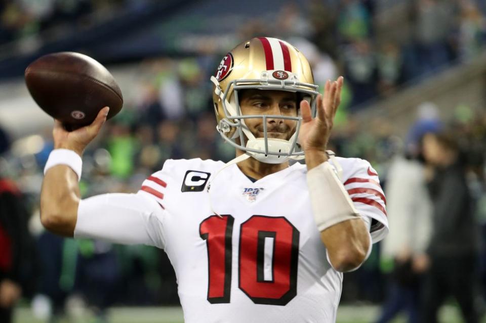 Jimmy Garoppolo, Dec. 29, Seattle's CenturyLink Field | Abbie Parr/Getty