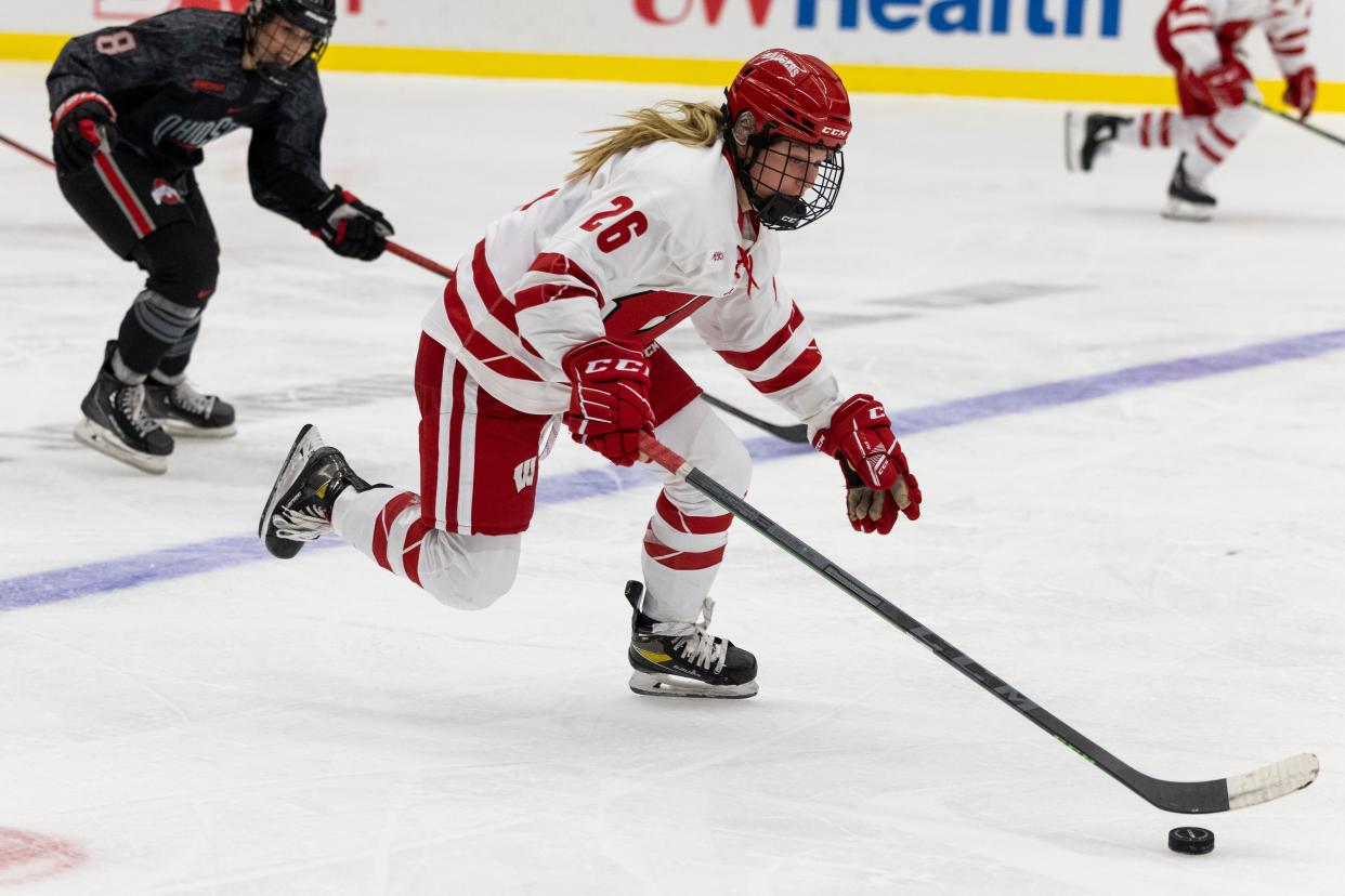Wisconsin junior Casey O'Brien leads the Badgers in scoring with 29 points.