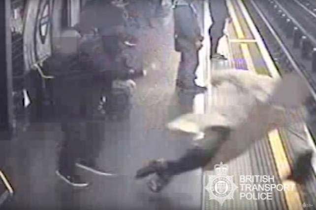 Sir Robert Malpas was thrown on to the tracks after being pushed by Paul Crossley (British Transport Police)