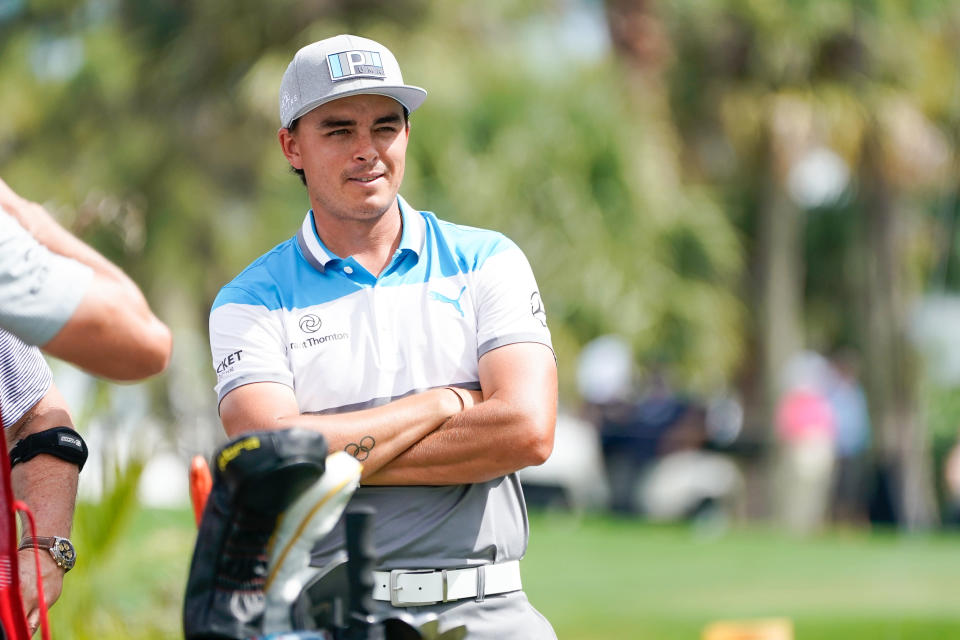 Rickie Fowler staged a crude protest to the PGA's new drop rule at the Honda Classic on Thursday. (Getty)