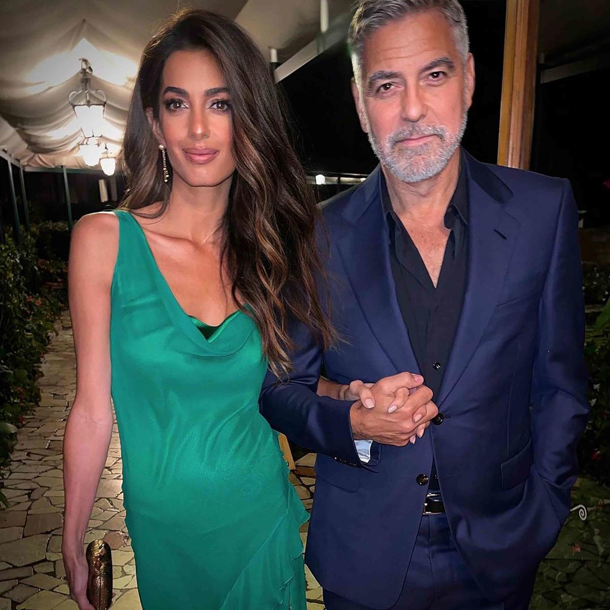 Amal Clooney Put A Sexy Twist On The Flattering Dress Trend Worn By Jennifer Aniston