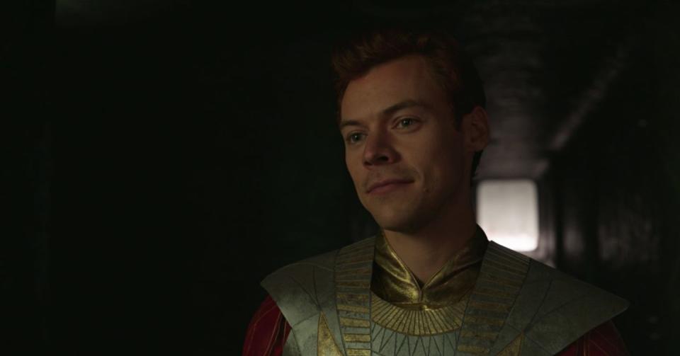 harry styles as eros, eternals post credits scene