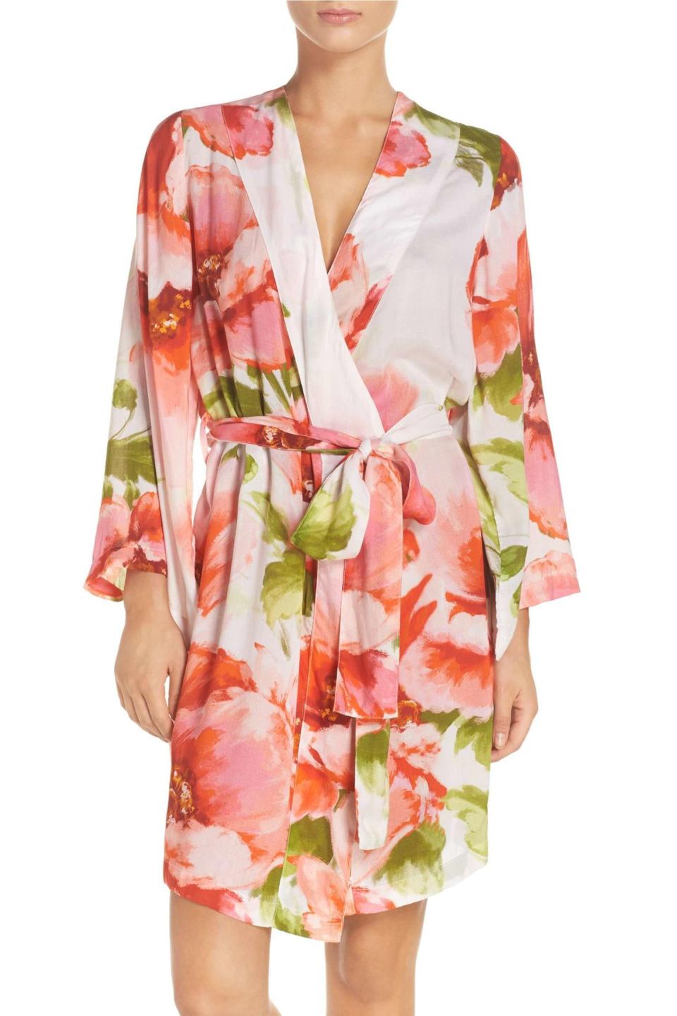 Plum Pretty Sugar Xanadu Floral Print Kimono Robe