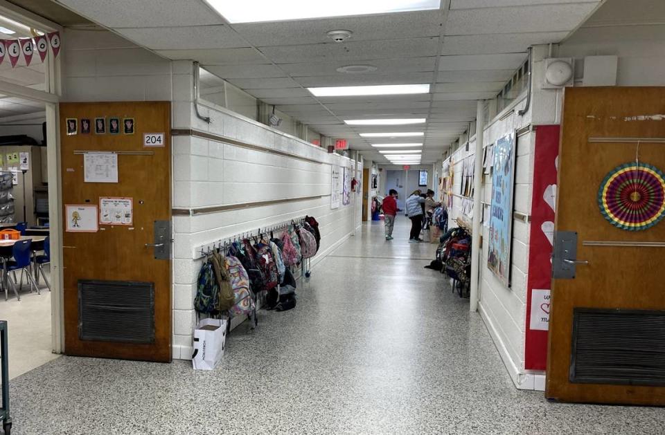 Carrboro Elementary School staff put fresh paint on the walls, a shine on the floors and hang colorful displays to provide students with a positive learning environment in the 67-year-old school.