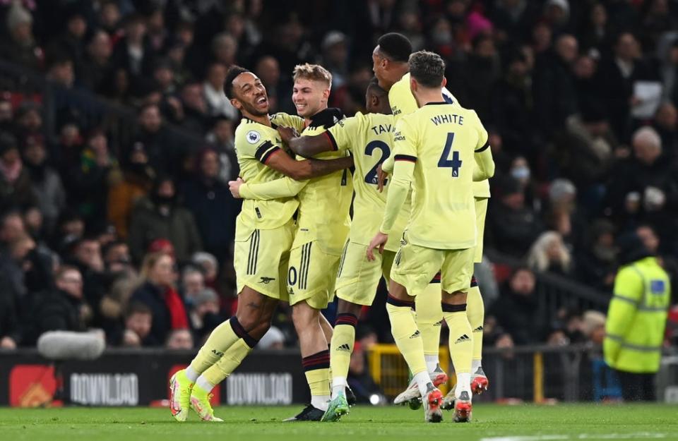 Emile Smith Rowe scored a controversial goal against Manchester United (Getty Images)