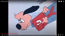 <p>From 1964 to 1967, this series aired on Saturday mornings. The cape-wearing, masked superhero dog almost always spoke in rhymes. His most famous saying: “There’s no need to fear. Underdog is here!”</p>