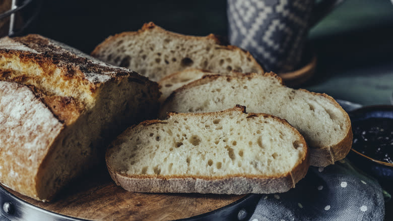 Slices of sourdough bread