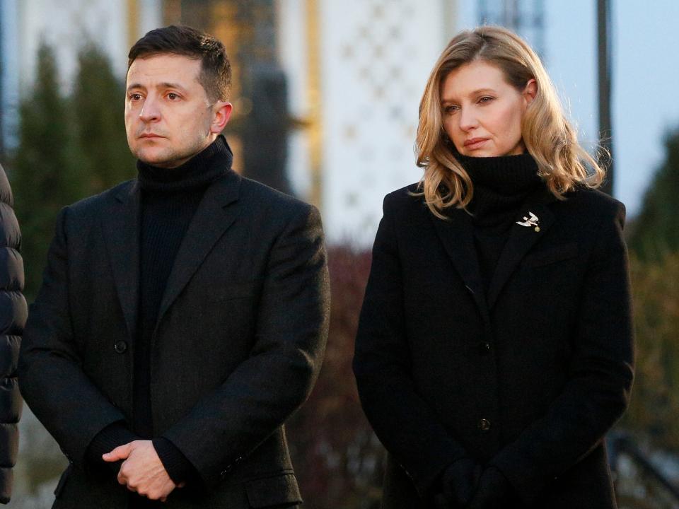 President Volodymyr Zelenskyy and his wife Olena Zelenska in November 2019.