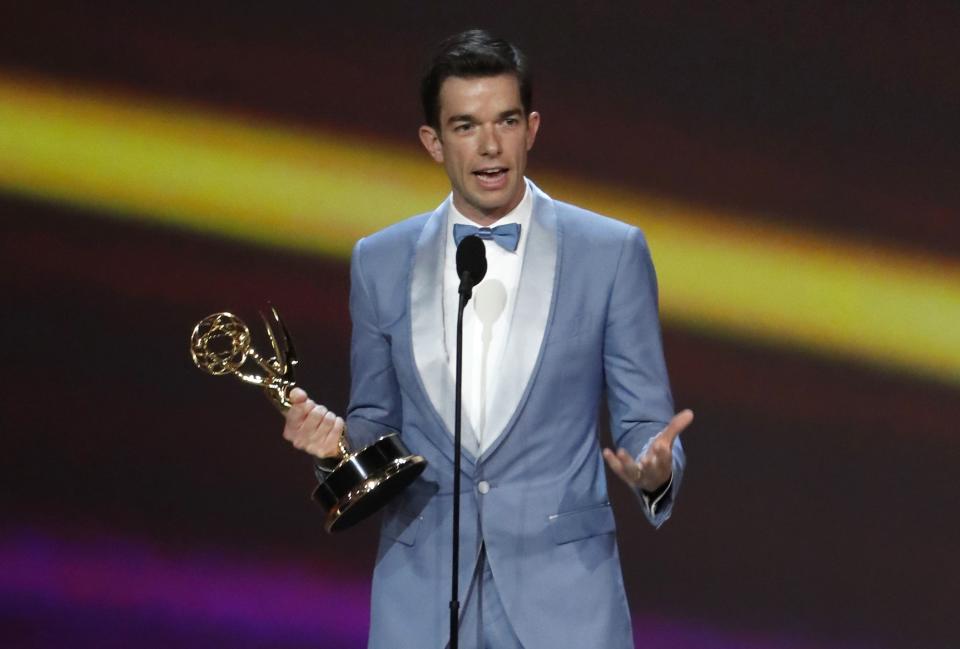 John Mulaney for <I>John Mulaney: Kid Gorgeous at Radio City</I> wins the Emmy for Outstanding Writing for a Variety special. REUTERS/Mario Anzuoni