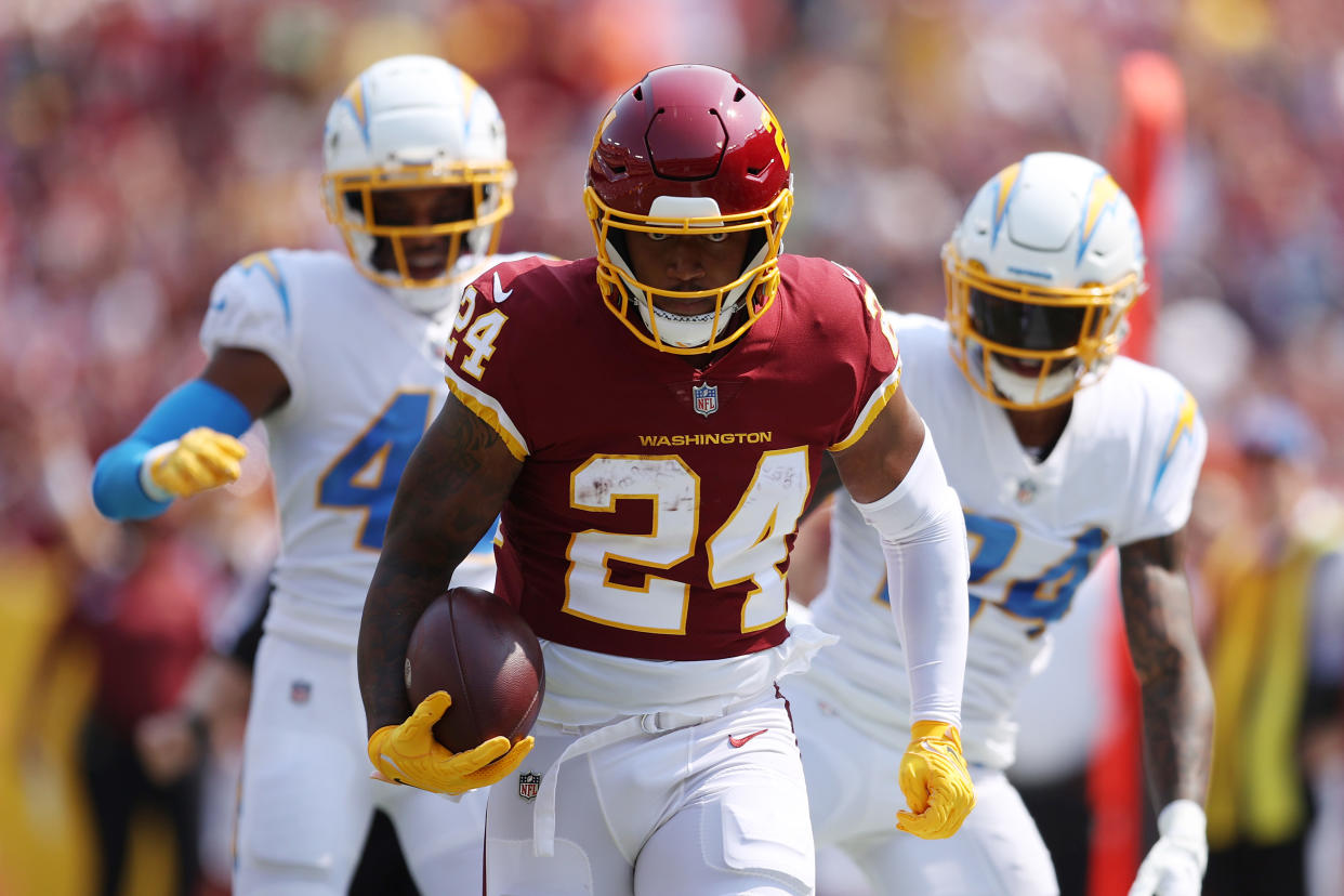 Antonio Gibson #24 of the Washington Football Team 