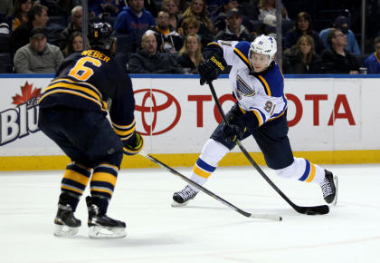 Vladimir Tarasenko has one of the league's best, and most deceptive, shots. (USA Today Photo)