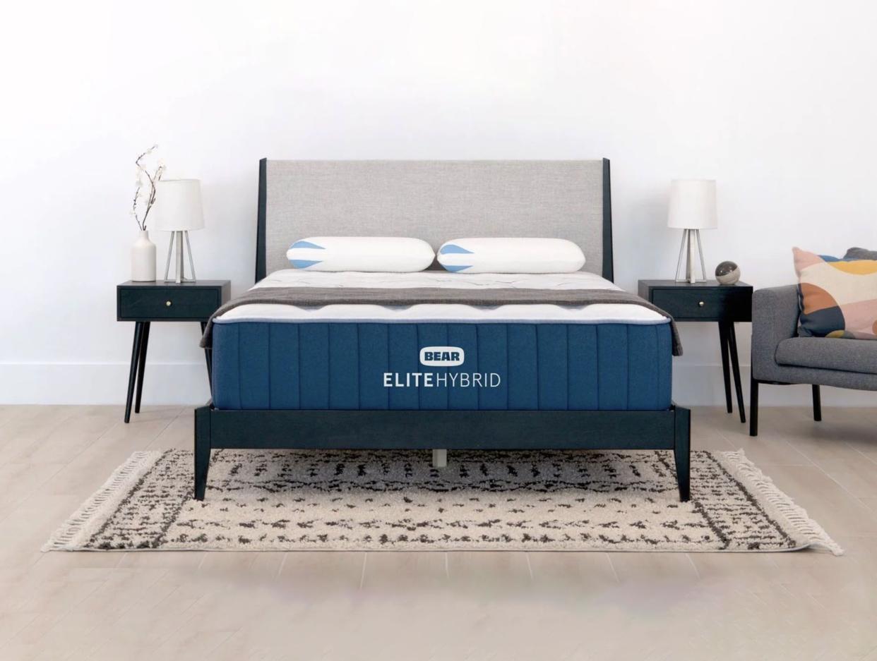 <p><a href="https://go.redirectingat.com?id=74968X1596630&url=https%3A%2F%2Fwww.bearmattress.com%2Fproducts%2Felite-hybrid-mattress&sref=https%3A%2F%2F" rel="nofollow noopener" target="_blank" data-ylk="slk:Shop Now;elm:context_link;itc:0;sec:content-canvas" class="link rapid-noclick-resp">Shop Now</a></p><p>Elite Hybrid</p><p>bearmattress.com</p><p>$1499.00</p>