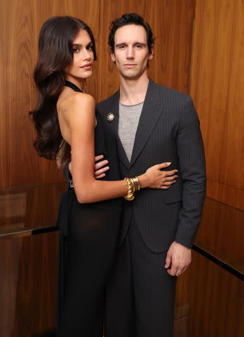 <p>Eric Charbonneau/Sony Pictures via Getty</p> Kaia Gerber and Cory Michael Smith