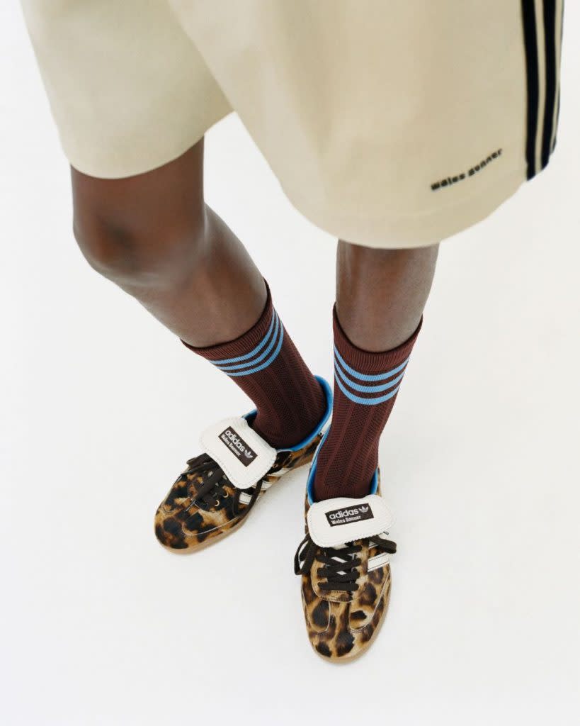 Adidas大熱鞋款Samba也推出豹紋款（圖片來源：IG@walesbonner）