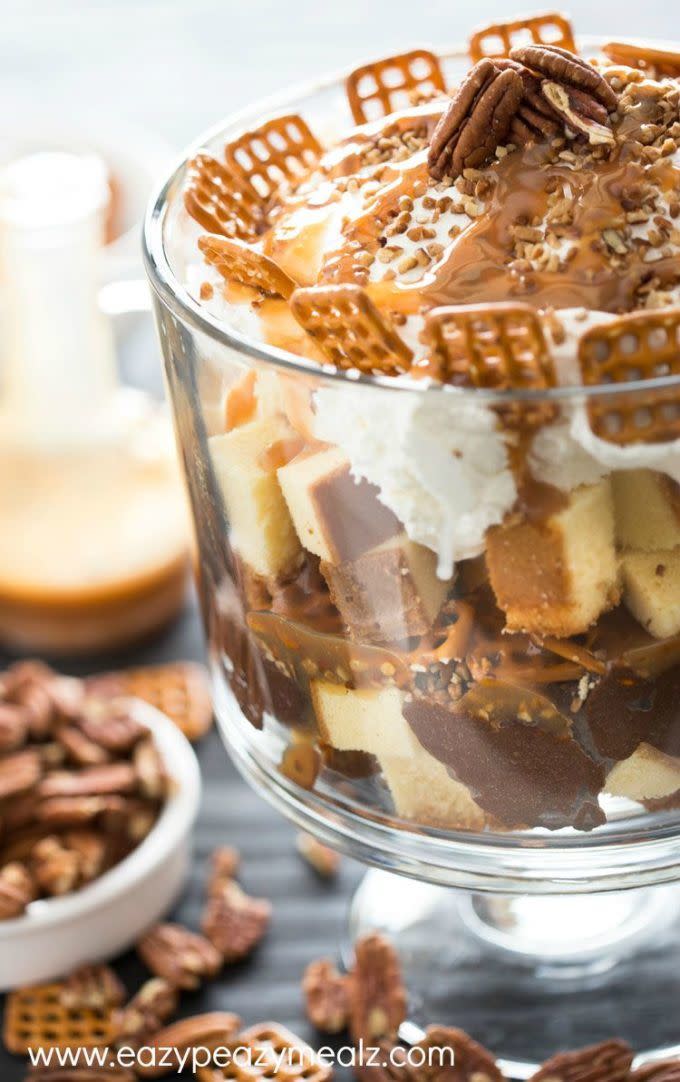 Turtle Pound Cake Trifle