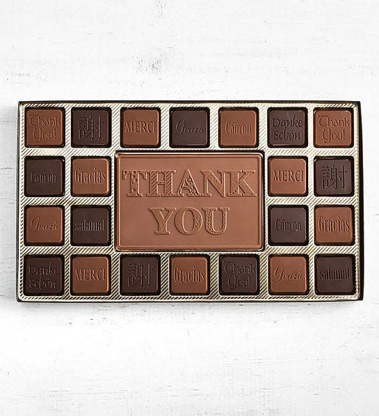 Simply Chocolate Thank You Personalized Box