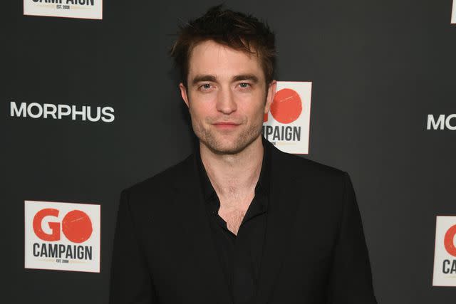 <p>Alberto E. Rodriguez/Getty </p> Robert Pattinson.