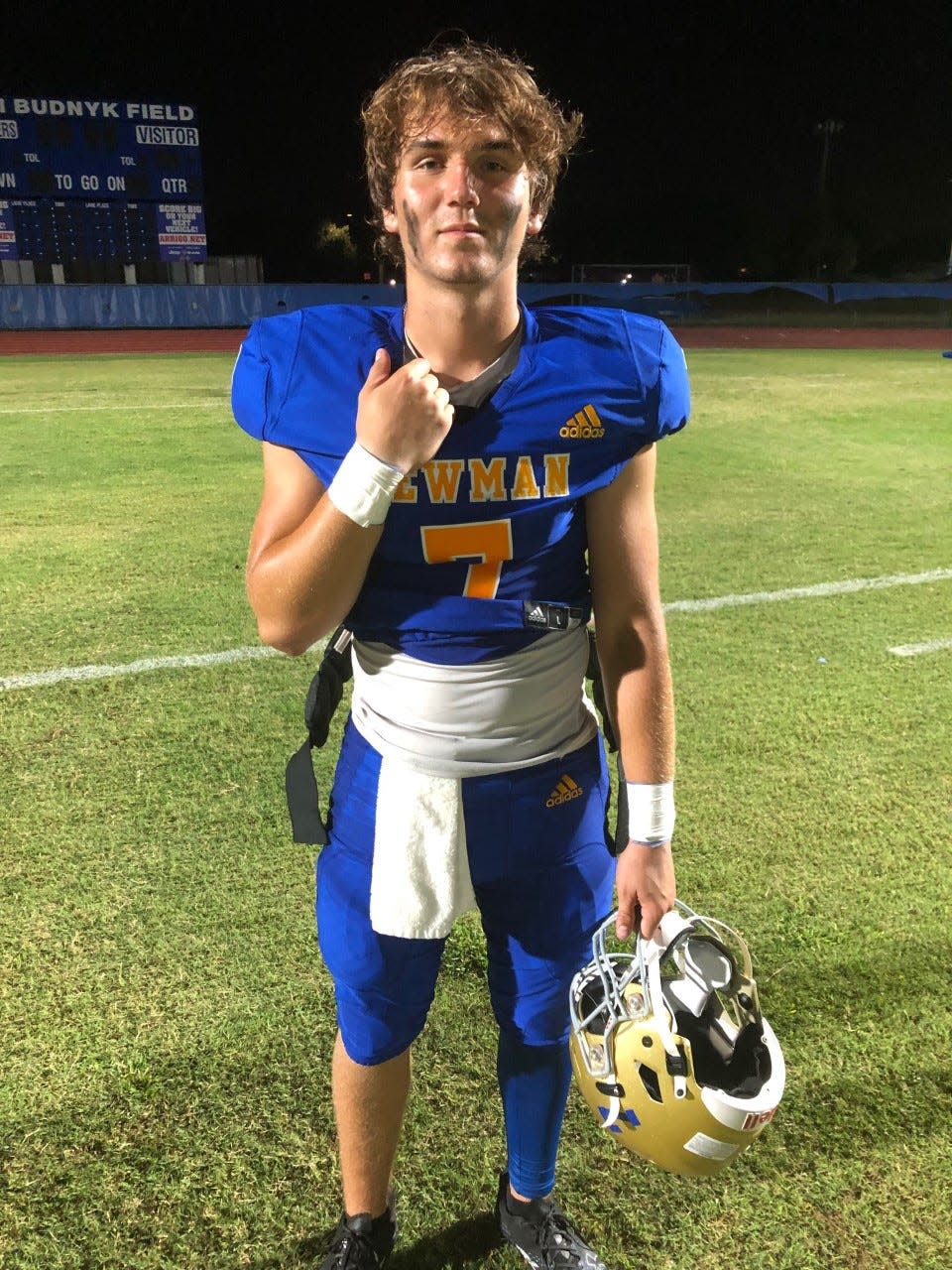 Cardinal Newman quarterback Luke Warnock led five touchdown drives in a Kickoff Classic victory over Jupiter Christian on Friday night.
