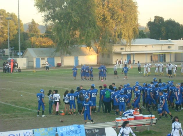 A tryout for the North Hollywood football team, above, left Johnny Rider with a serious neck injury — BeRecruited