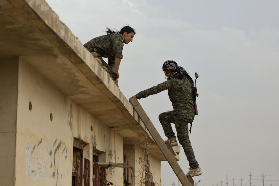 The YPJ fought first against Isis then Turkish forces (Picture: Rex)