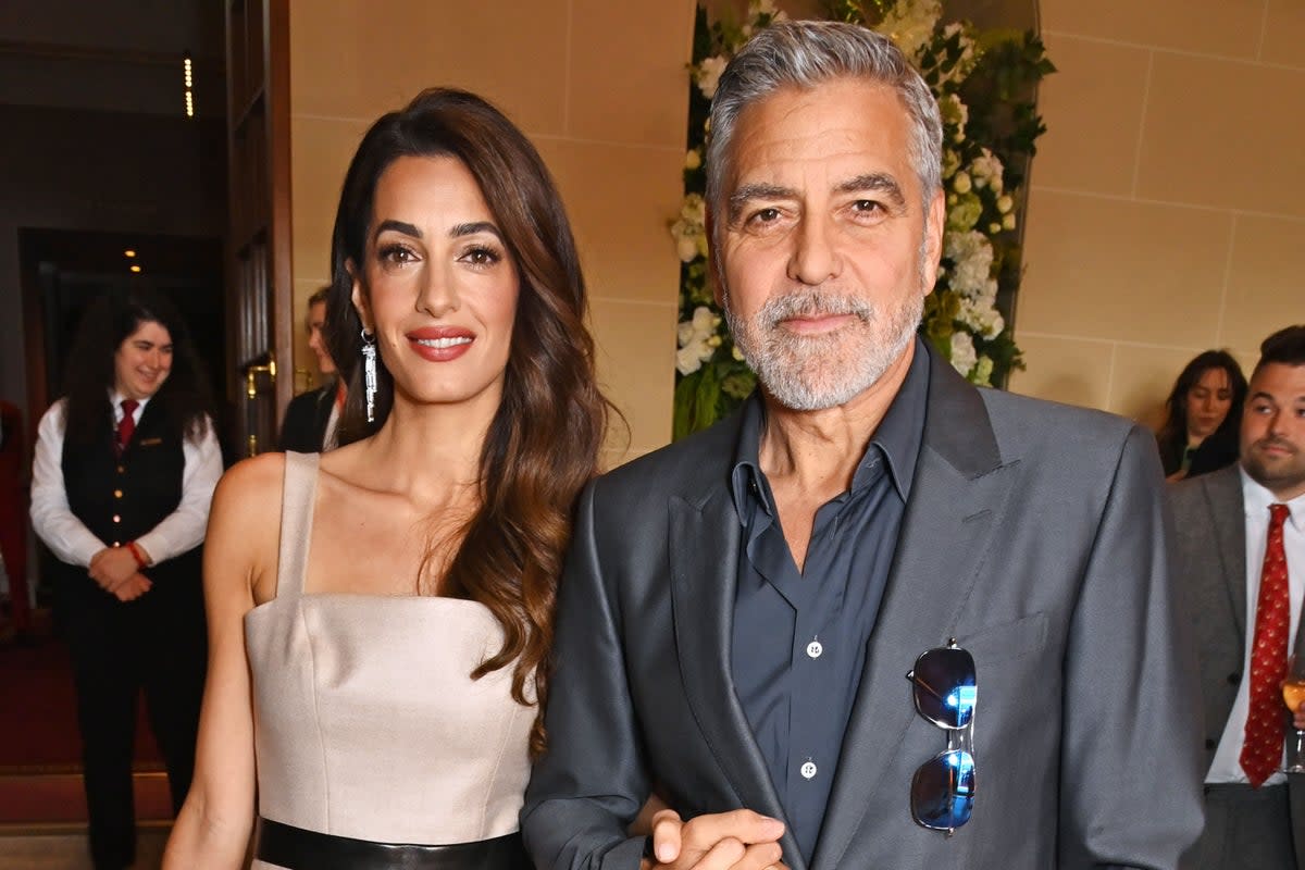 Amal Clooney and George Clooney attend The Prince's Trust and TKMaxx & Homesense Awards  (Dave Benett)